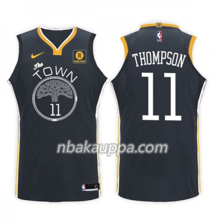 Golden State Warriors Klay Thompson 11 Nike 2017-18 Musta Pelipaidat Swingman - Miesten